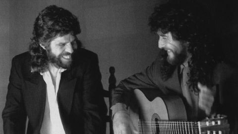 Camarn, con el guitarrista Tomatito, en una imagen de 1992