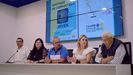 David González, Patricia Torres, César Fernández, Noelia Rodríguez y Avelino de Francisco en la presentación de las actividades
