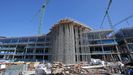 Obras de construcción del nuevo hospital Gran Montecelo, en Pontevedra, que empezaron el 3 de mayo del 2021