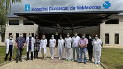Foto de familia de la comision de seguimiento de la pandemia en el distrito de Valdeorras