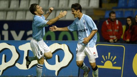 El 30 de septiembre del 2001 experimentó lo que es marcarle al Deportivo; acabaron 2-2 