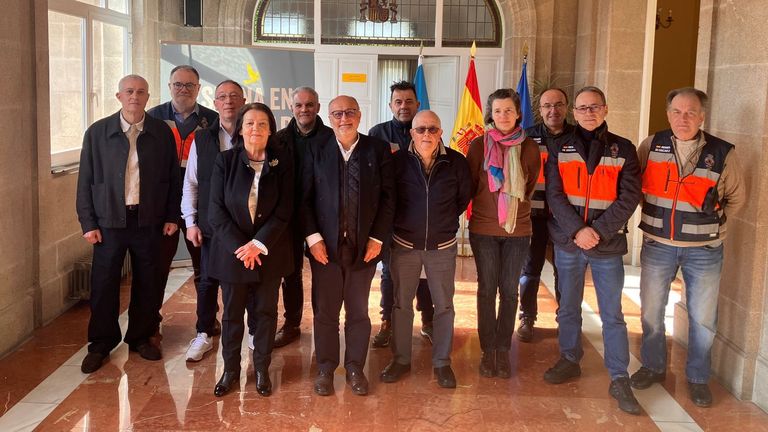 Homenaje en Pontevedra a los héroes del gran apagón del 2025