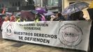 Jubilados defendiendo las pensiones ante la Junta General del Principado de Asturias, en Oviedo