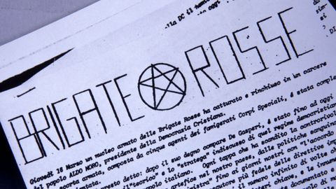 Pamphlet of the far-left terrorist group Red Brigade.