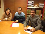 Yolanda Gonz�lez, Ramiro del Valle y Xos� Aller, miembros de la plataforma