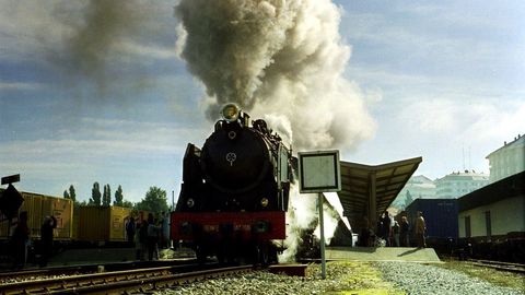 Celebracin no ano 2000 dos 125 anos da chegada do tren a Lugo
