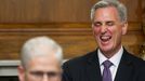 Kevin McCarthy reacciona tras conocer el resultado de la votacin.