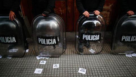 Varios policías argentinos, en una imagen de archivo.