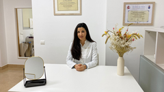 La doctora Yasmin Al Adib Mendiri en una de sus cl�nicas de medicina est�tica.