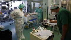 La unidad de reanimacin es una de los dos que estn operativas en Montecelo para pacientes covid graves