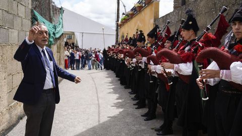 A Real Banda de Gaitas da Deputación de Ourense actuou en Córgomo