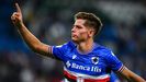 Estanis Pedrola celebra un gol con la Sampdoria