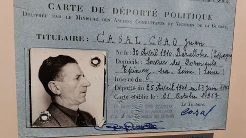 Carnet de deportado de Juan Casal Chao