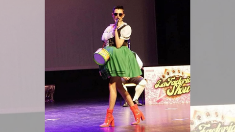 Diego Ocampo durante uno de sus espectculos