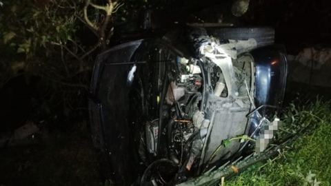 El coche siniestrado en Lago, Valdovio