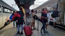 Viajeros en la estación de A Coruña