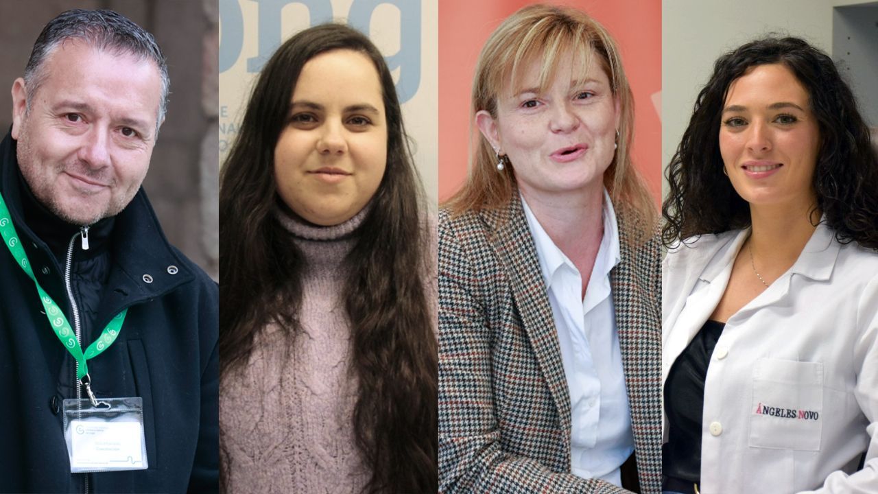 Gustavo Daz, del PP; Iria Buide, del BNG; Ana Varela, de Ciudadanos; y ngeles Novo, del PSOE