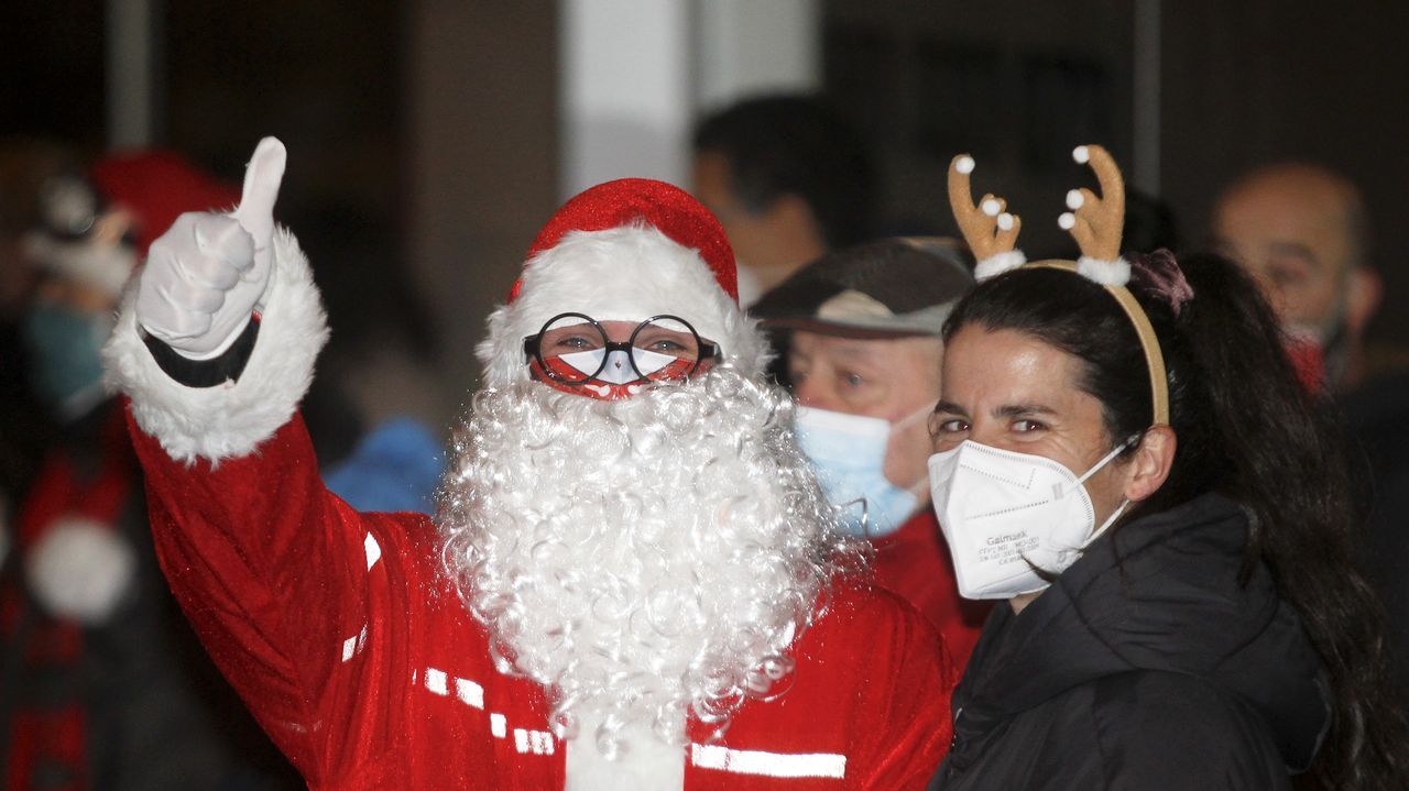 As� fue recibido Pap� Noel