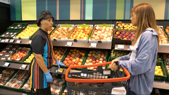 La fruta y verdura es la base de una alimentacin saludable.