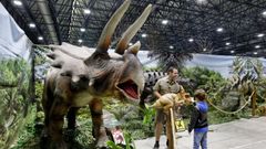 Exposicin para recrear la vida de los dinosaurios en Pontevedra