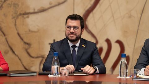 El presidente catalán Pere Aragonès.