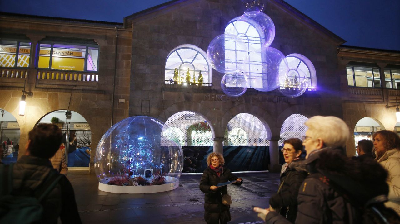 El Mercado de Pontevedra se viste de Navidad.O Coro da OSG, nun concerto coa Orquestra Sinfnica de Galicia, en imaxe de arquivo.