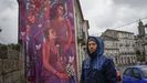 Mural en homenaje a las hermanas Touza 
