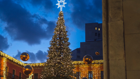 Luces de navidad en Gijón