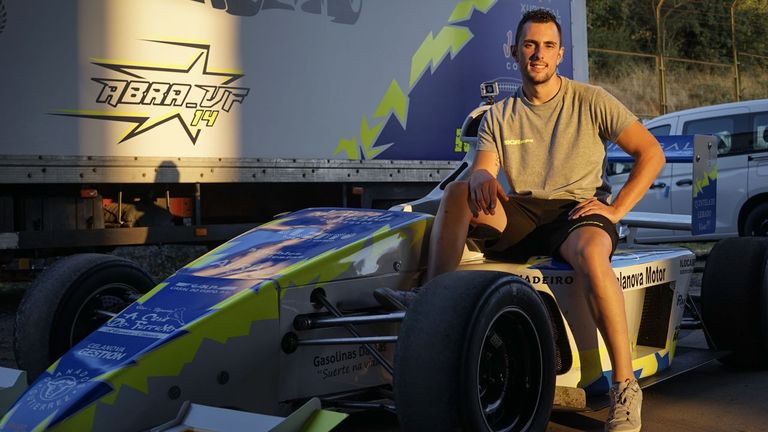 Abrahán Vázquez, piloto celanovense de Fórmula