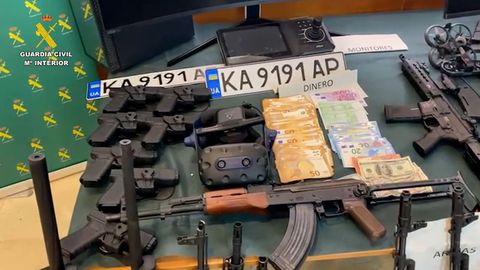 Material intervenido en la desarticulacin de la banda ucraniana
