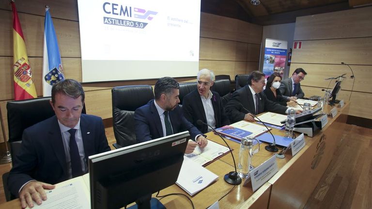 Presentación del Centro Mixto de Investigación de Navantia y la UDC en el campus