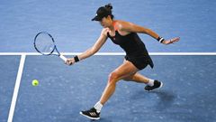 La tenista Garbine Muguruza en la final de Melbourne