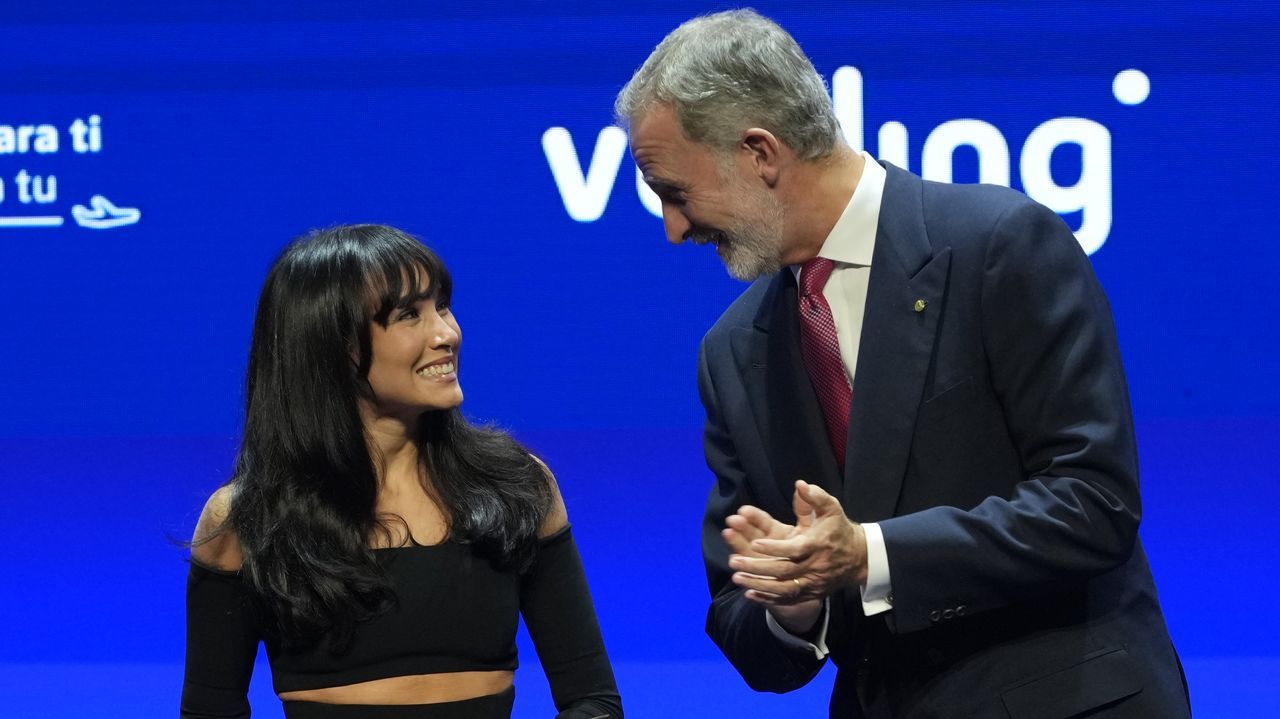 El selfi de Aitana y el rey Felipe VI: «¡Qué majísimo!»