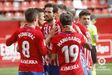 Celebraci�n gol del Sporting