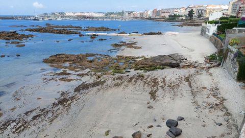 Playa de A Carabuxeira, en Sanxenxo, a 28 de junio del 2021