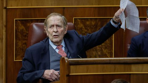 Ramón Tamames, hoy en el Congreso