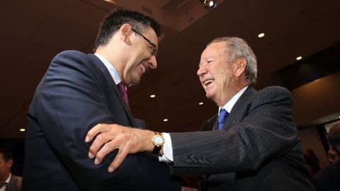 Bartomeu (izquierda) y José Luis Núñez