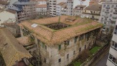 La vieja crcel, en ruinas, en pleno centro de Ourense