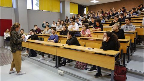 Prueba de Ebau en la Facultade de Ciencias Sociais de Pontevedra
