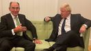Ignacio Sánchez Galán, presidente de Iberdrola, esta semana con el primer ministro británico
