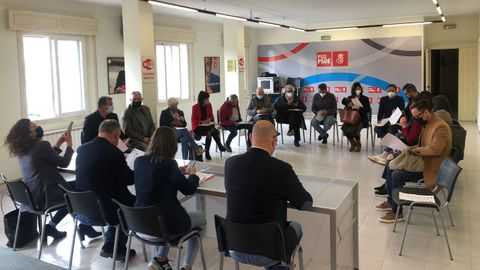 Reunión de la ejecutiva municipal del PSOE de Ourense