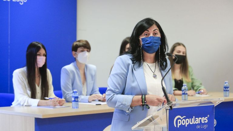 Elena Candia, presidenta del PP de Lugo, en una imagen de archivo.