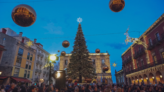 Luces de navidad en Gij�n