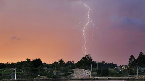 Una de las tormentas registradas en Galicia en los últimos días