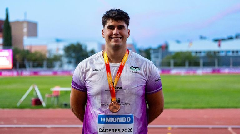 Fernando Vallines firma el bronce en el lanzamiento de peso del Campeonato de España sub-23 al aire libre
