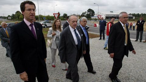 Con Manuel Fraga, en el 2004, cuando era vicepresidente de la Xunta.