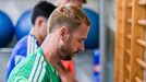Aar�n Escandell, en el gimnasio de El Requex�n