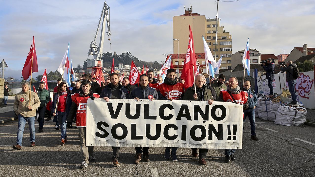 Movilización de los trabajadores de Vulcano a principios de mes