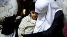 La mujer y el hijo de Jader Adnan, líder de Yihad Islámica fallecido en una cárcel israelí