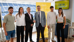De izquierda a derecha: Lucas Ahijado, AndreaVilladeamigo, Alejandro Fernndez, Martn Pelez, Oier Luengo y Nerea Lombardero